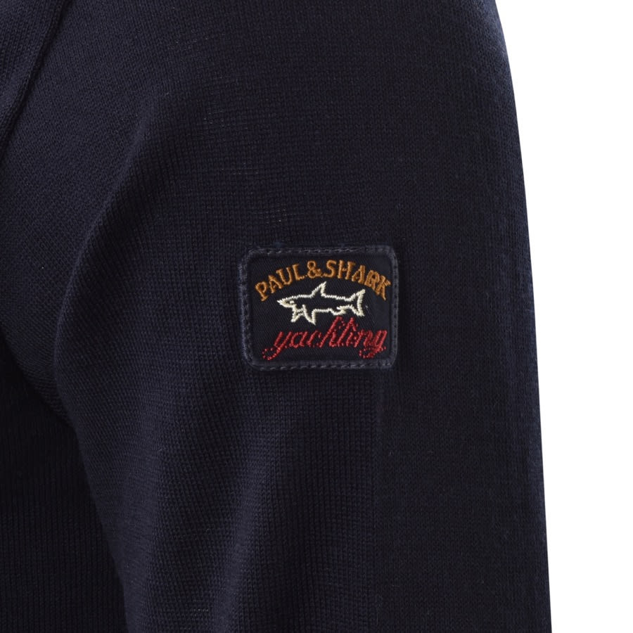Alternative Image for ProductPaul And Shark Crew Neck Wool Jumper Navy3